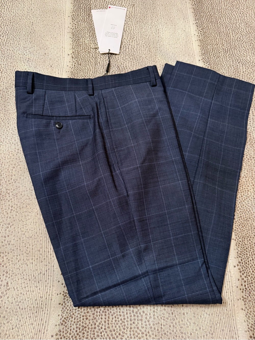 BNW MENS CALVIN KLEIN FLAT X SLIM FIT FRONT WOOL BLEND DRESS PANTS, SIZE 31x30